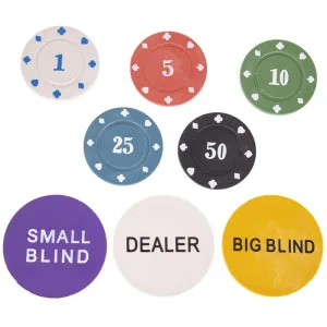 Набір для покеру в металевій коробці 200 фішок 3896-B