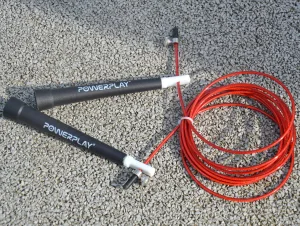 Скакалка швидкісна PowerPlay 4202 Ultra Speed Rope червона 2,9 m.
