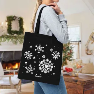 Екошопер BookOpt BK4041 сніжинки чорний