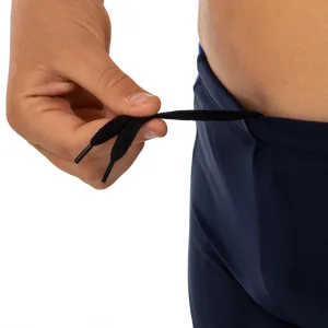 Плавки боксери для хлопчиків для плавання вік 6-10років чорно-синій 10