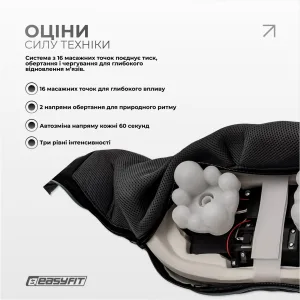 Масажер для шиї EasyFit Shiatsu (роликовий шиацу-масаж плечей і тіла)