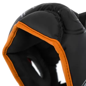 Шолом боксерський з повним захистом PVC TWN Чорно-Помаранчевий XL