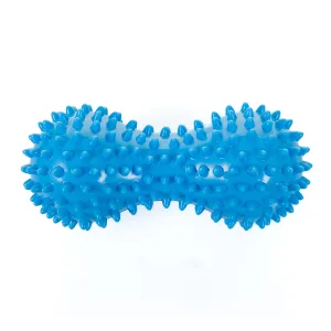 Масажер для спини «Арахіс» подвійний їжак PVC 16 х6, 5 см Блакитний