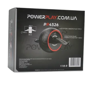 Колесо для преса PowerPlay 4326 зі зворотним механізмом AB Wheel Pro Чорно-червоне