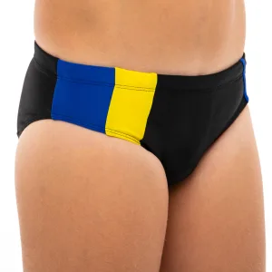 Плавки для хлопчиків класичні для плавання вік 6-10 років чорний 8