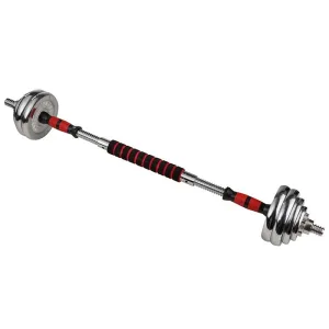 Гантелі розбірні хромовані з грифом в валізі 2 шт по 10 кг