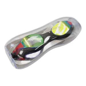 Окуляри для плавання LEACCO хамелеон, чорний-червоний