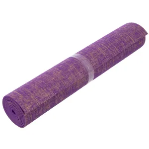 Килимок для йоги джутовий (Yoga mat)PUR 183 см 68 см 4 мм фіолетовий