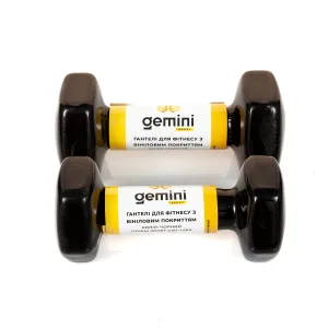 Гантелі Sport для фітнесу з вініловим покриттям 2 шт по 2.0 кг GSD-2.0BK