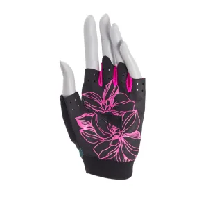 Рукавички для фітнесу MadMax MFG-770 Flower Power Gloves Black/Pink M