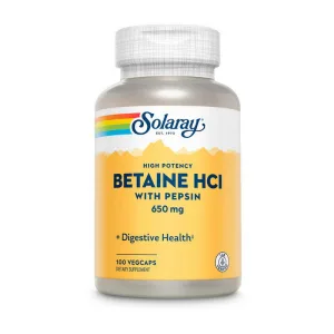 Betaine HCL with pepsin 650 мг - 100 капсул