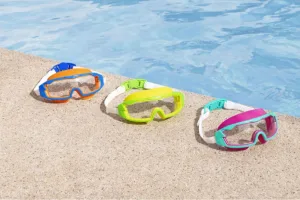 Окуляри для плавання BESTWAY 7+ 21179 зелений-рожевий