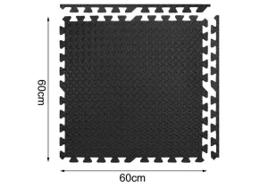Татамі мат EasyFit SwallowTail 4 шт (60х60х1 см) пазл хвіст ластівки з бортиком
