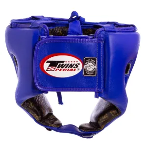 Шолом боксерський відкритий шкіряний TWINS HGL8-BL синій (оригінал) - L