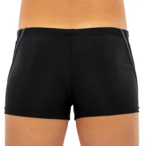 Плавки боксери для хлопчиків для плавання вік 6-10років чорно-темно-синій 6