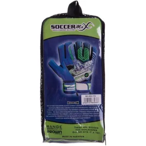 Рукавички воротарські професійні SOCCERMAX 8 - зелений/чорний/синій