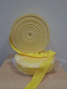 Бинтова стрічка для боксу PowerPlay жовта 100 м