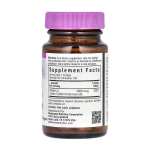 Vitamin A 3000 мкг (10000 IU) - 100 софтгель