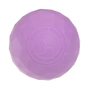 Мяч массажер для спины силикон квадратный фиолетовый