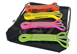 Набір двошарових резинок для підтягування EasyFit Premium 2-45 кг (4 шт)