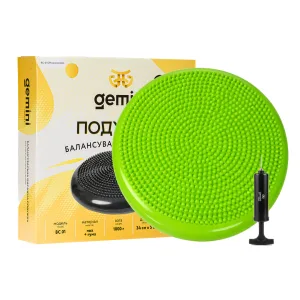 Балансувальна масажна подушка з насосом і коробками Pro зелений