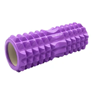 Масажний ролик роллер PowerPlay 4405 EVA Massage Roller Фіолетовий 33x12 см.