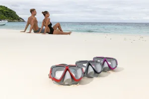 Маска для плавання BESTWAY 14+ 22052 сіро-червоний