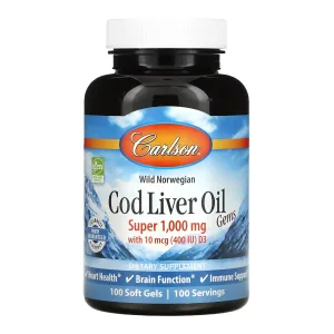 Cod Liver Oil Super 1000 мг - 100 софтгель