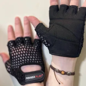Рукавички для фітнесу PowerPlay 1953 Чорні - M