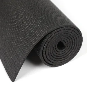Килимок для фітнесу та йоги PVC Sport PVCY-4BK 173 см 61 см 4 мм Чорний