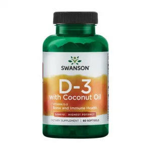 D3 with Coconut oil 5000 iu - 60 капсул