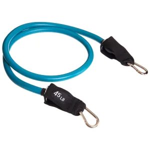 Эспандер трубчатый для фитнеса с карабином 4х15х1200 мм нагрузка 21 кг синий