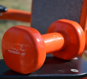 Гантелі вінілові PowerPlay 4125 Achilles 2*1 кг. помаранчеві (пара - 2шт.)