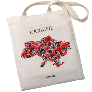 Екошопер BookOpt BK4008 Ukraine маки бежевий