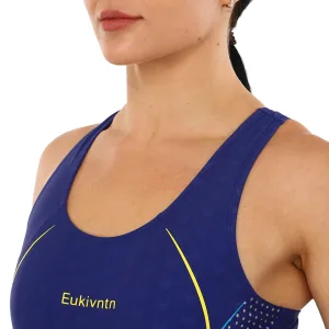 Купальник для плавання жіночий злитий Синій EUKIVNTH 3XL