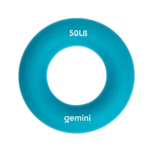 Еспандер кистьовий кільце силікон навантаження 22,5 кг синій - 9 см