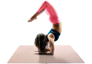 Татамі мат EasyFit 8 шт (30х30х1 см) хвіст ластівки бежевий