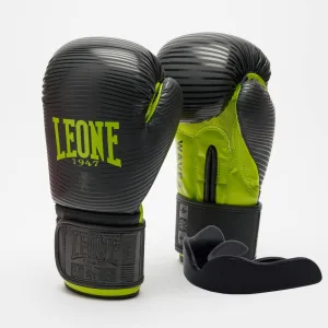 Боксерські рукавиці Leone GN313 WAVES Black 14 унцій (капу в комплекті)