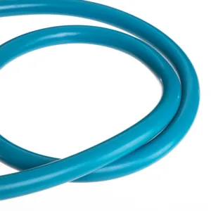 Еспандер трубчастий для фітнесу з карабіном 4х15х1200 мм навантаження 21 кг синій