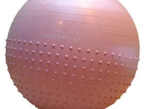 М'яч для фітнесу фітбол напівмасажний PowerPlay 4003 Ø65 cm Gymball Ліловий + помпа
