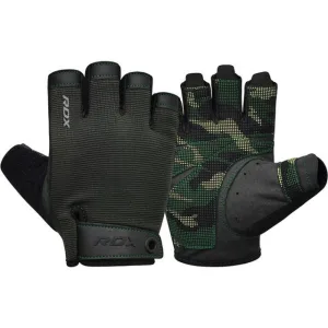 Рукавички для фітнесу RDX T2 Half Army Green PLUS-L