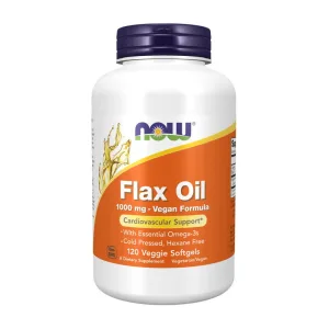 Flax Oil - 1000 мг Vegan Formula 120 капсул