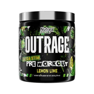 Outrage High‑Stim Pre‑Workout - 30 порцій лимон лайм