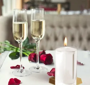 Свічка столова циліндр Bispol sw60/100 190 білий перламутр