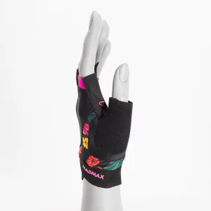 Рукавички для фітнесу MadMax MFG-770 Flower Power Gloves Black/Pink M