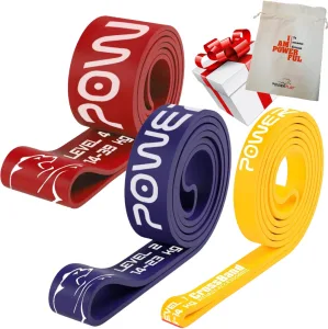 Еспандер-петля (гумка для фітнесу і кроссфіту) PowerPlay PP_0012 набір 3шт. опір 5-39 кг. (сумарно 76 кг.)