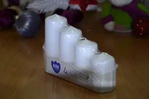 Набір свічок 4 шт. циліндр білі sw50/4