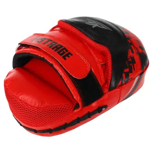 Лапа вигнута для боксу та єдиноборств FISTRAGE FURIOUS 2 шт червоний-чорний