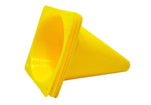 Sports cones EasyFit 17 cm (set of 4) yellow