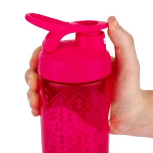 Шейкер BlenderBottle SportMixer Signature Sleek 28 oz/ - 820 мл Рожевий Geo Lace